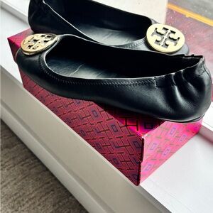 Tory Burch Black Ballet Flats